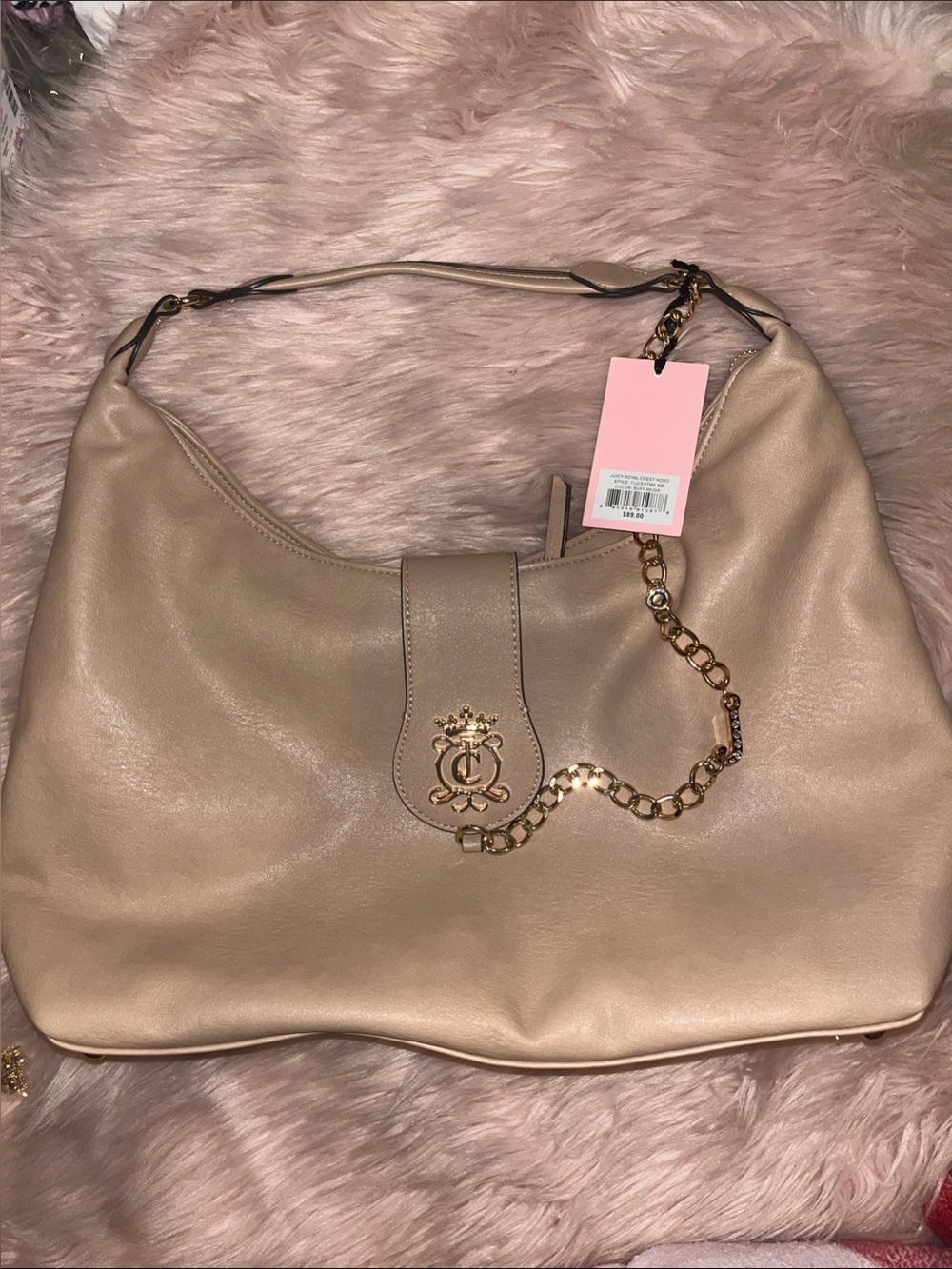 NWT Juicy Couture Exclusive Beige Purse